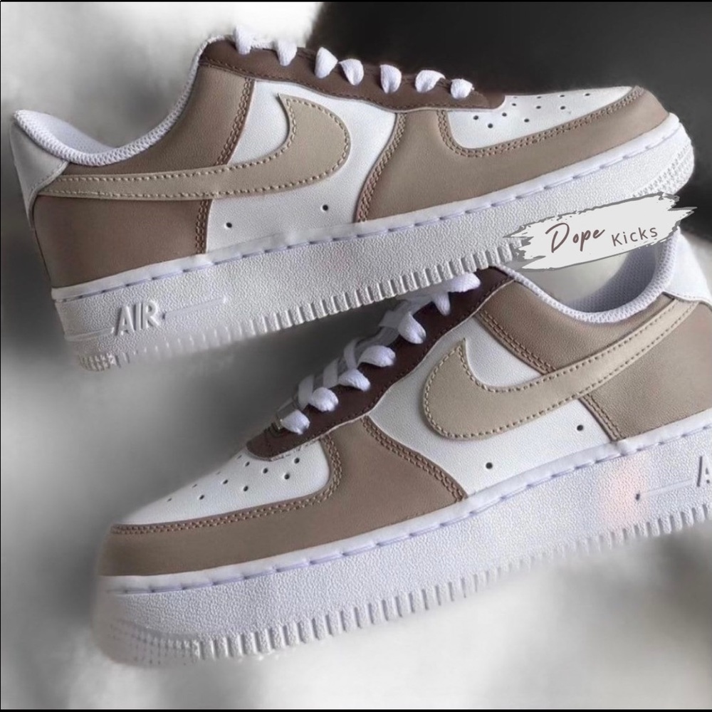 Custom Brown Shades Air Force 1